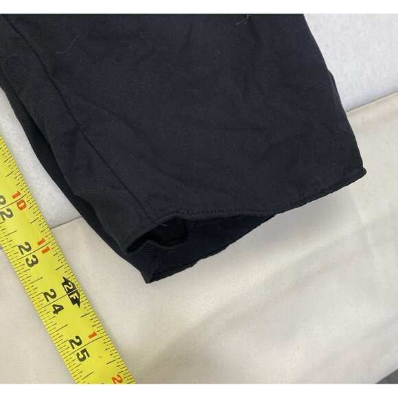 RAMY BROOKS Women Allyn Pants Satin Paperbag Elastic Tie Waist Sz M Black 3-50 - Picture 8 of 12